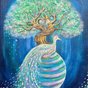 Peafowl - limited edition canvas print