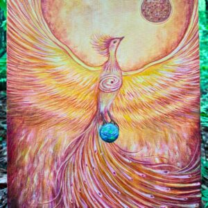 Golden Phoenix - limited edition canvas print