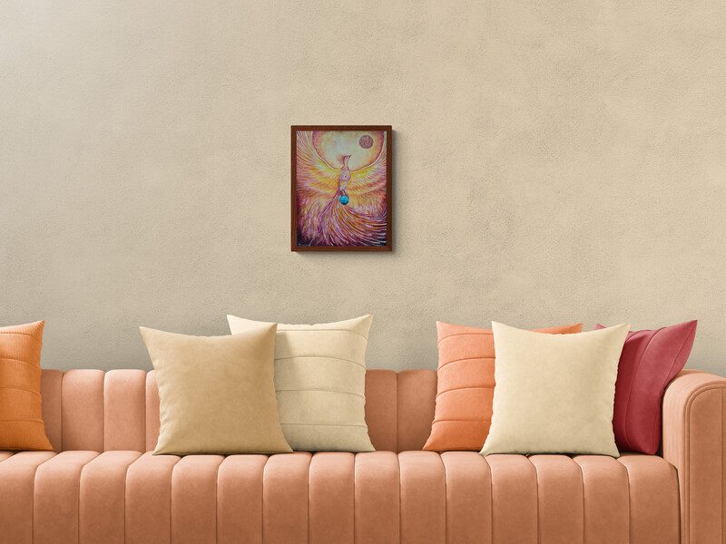 Golden Phoenix - limited edition canvas print