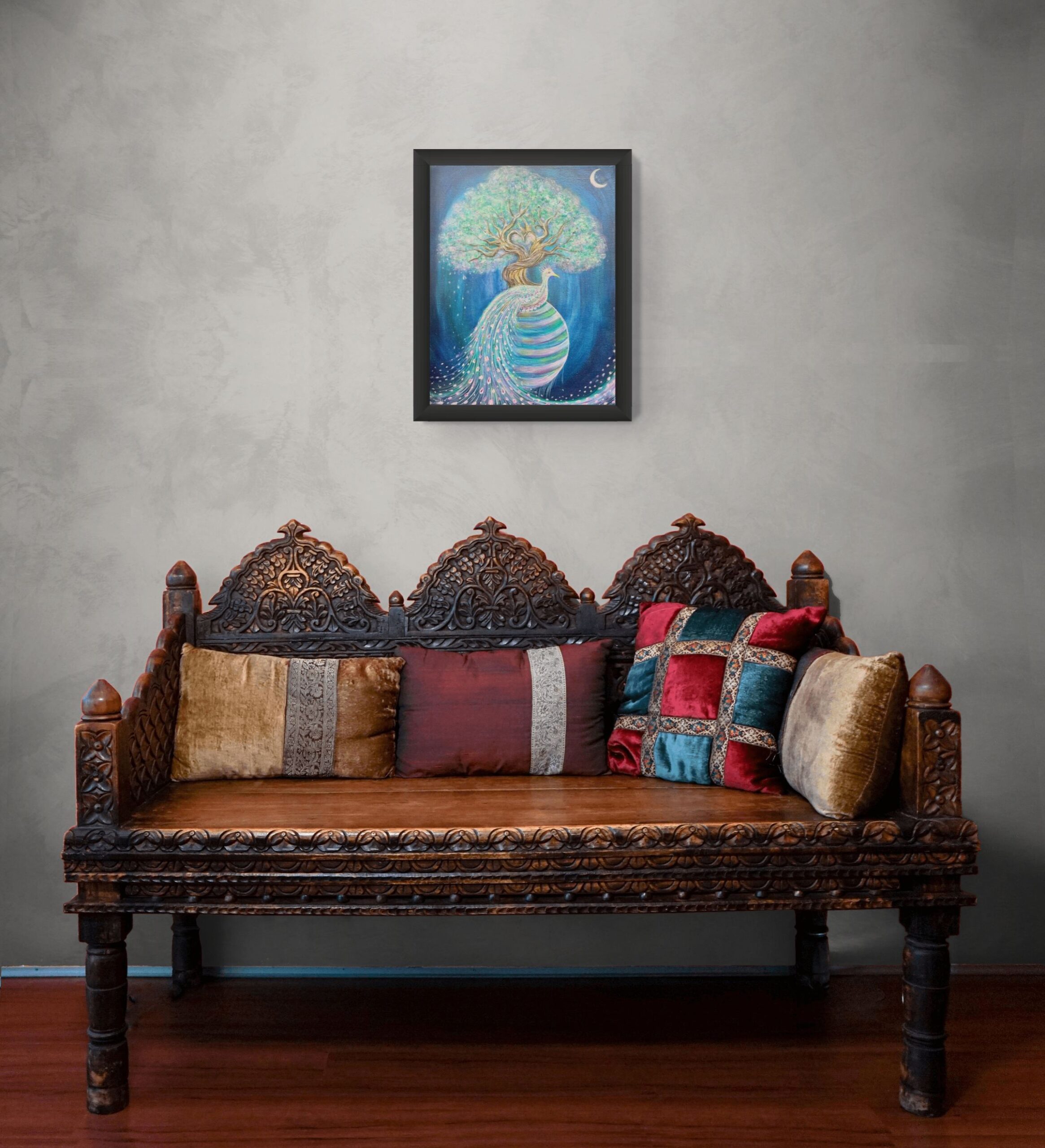 Peafowl - limited edition canvas print